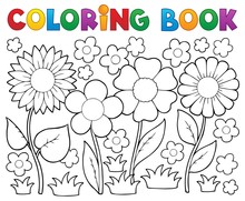 Coloring Book With Flower Theme 2