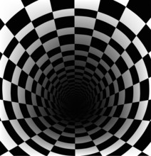 Checkerboard Background With Perspective Effect