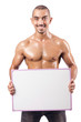 © Elnur - Half naked man with blank board