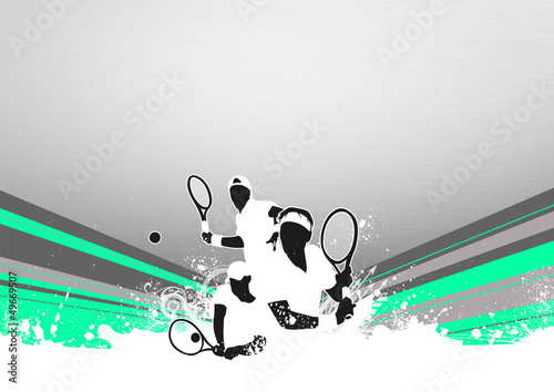 Board z aluminiowym obramowaniem Tło sportu tenisowego