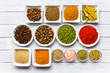 Various spices and herbs. 