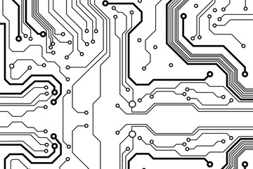 Aufkleber - circuit board background. eps10 vector illustration