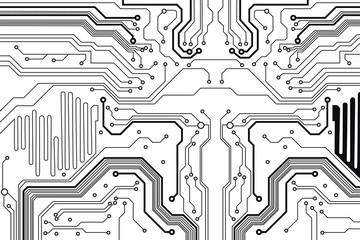 Poster - circuit board background. eps10 vector illustration