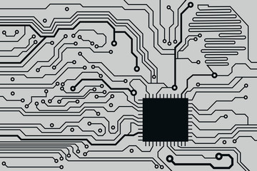 Poster - circuit board background. eps10 vector illustration