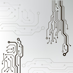 Poster - circuit board background. eps10 vector illustration
