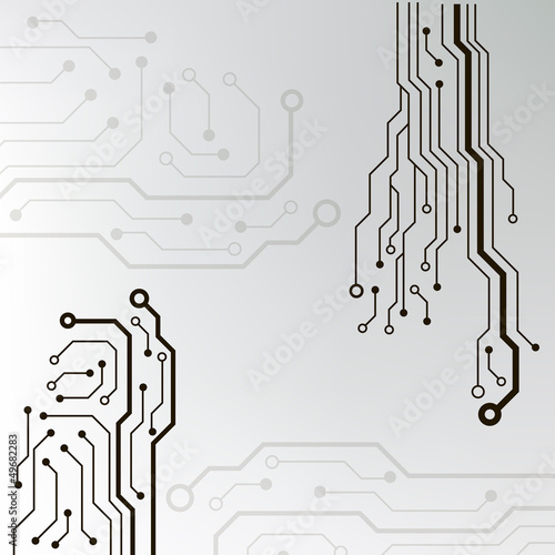 Naklejka - mata magnetyczna na lodówkę circuit board background. eps10 vector illustration