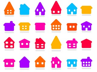 Wall Mural - Home icons - vector symbol collection