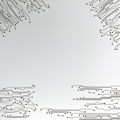 Poster - circuit board background. eps10 vector illustration