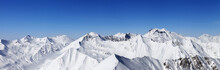 Panorama Of Snowy Mountains