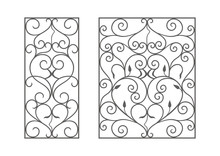 Wrought Iron Modules, Usable As Fences, Railings, Window Grilles