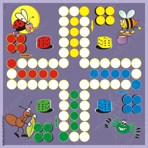 Board z aluminiowym obramowaniem Gra - owad