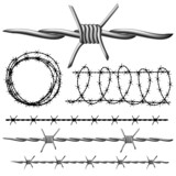 Barbed wire set