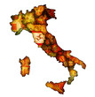 map of italy with tuscany region