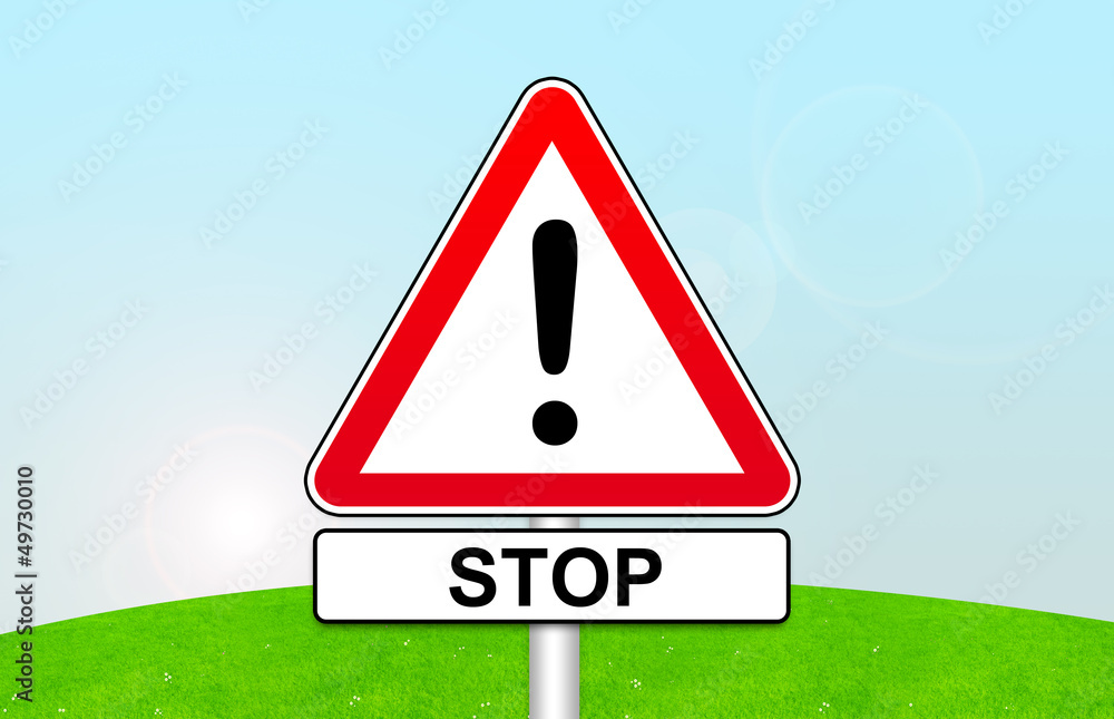 Signalization Stop Panel panneau de signalisation - stop Stock Illustration | Adobe Stock