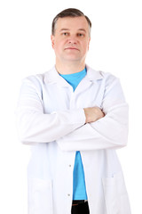 Poster - Medical doctor isolated on white