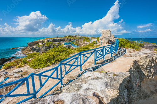 Fotografie, Obraz View on the southern tip of Isla Mujeres, Mexico