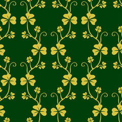 Sticker - Seamless pattern with clover