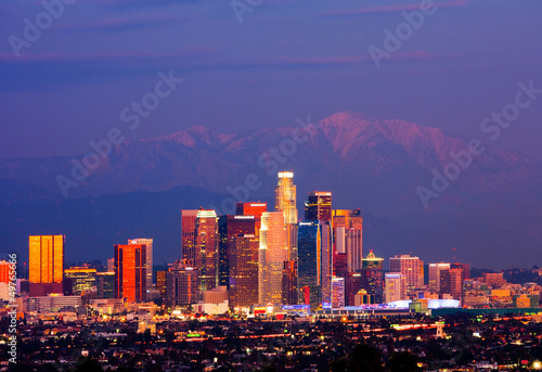 Naklejka samoprzylepna Los angeles w nocy