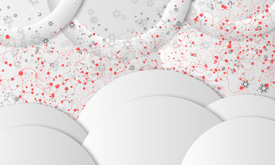 gray background with red pattern