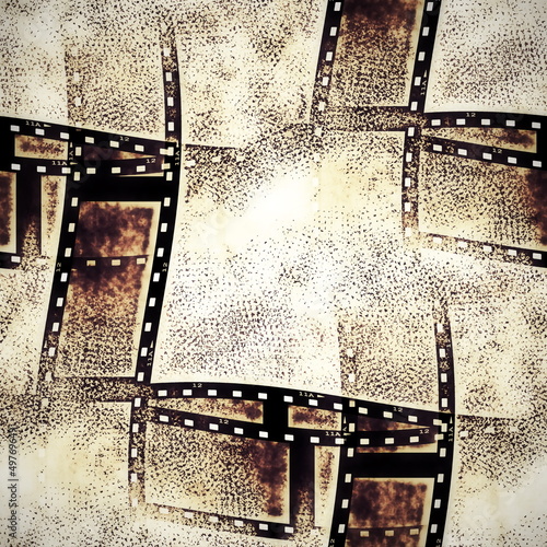 Nowoczesny obraz na płótnie old film strip background, texture