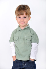 boy on white background