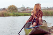 © stormy - Young woman on a boat