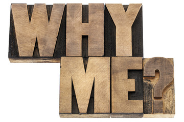 Wall Mural - why me question