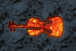 violin lava stone