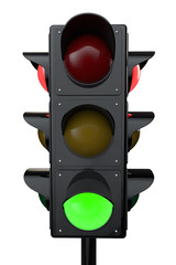 Poster - 3d render traffic lights