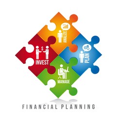 Canvas Print - financial planning