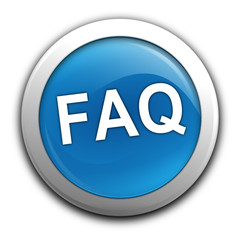 Sticker - foire aux questions sur bouton bleu