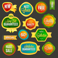 Wall Mural - Set of badges and labels