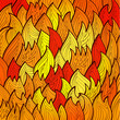 Stylized bright fire background with abstract flames Eps10
