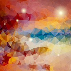 Aufkleber - Abstract triangle background