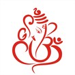 Ganesha, traditional Hindu wedding card, royal Rajasthan, India