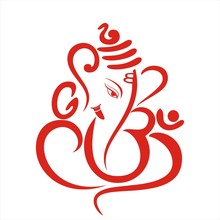 Ganesha, Traditional Hindu Wedding Card, Royal Rajasthan, India