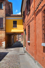 Alleyway. Ferrara. Emilia-Romagna. Italy.