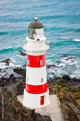 Obraz na płótnie canvas Latarnia morska w Cape Palliser, Nowa Zelandia