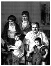 Father & Children - Begining 19th Century