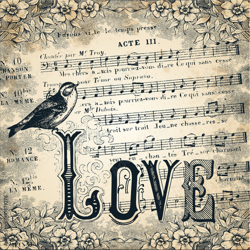 Plakat na zamówienie Love Song