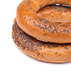 bagel with poppy seed