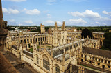 Fototapeta Big Ben - University building,Oxford University,Oxford,Oxfordshire,England