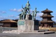 歴史遺産公園 鞠智城とシンボル像