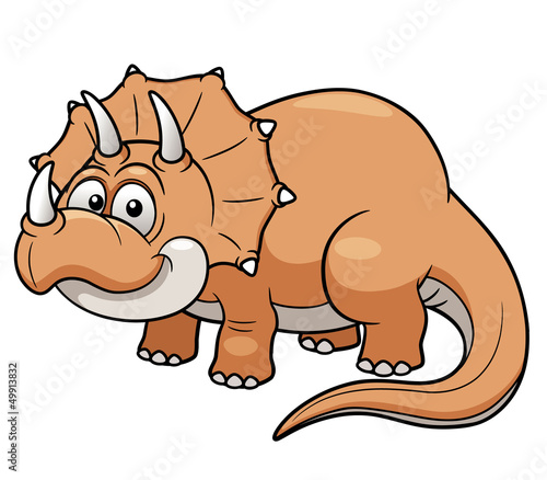 Fototapeta na wymiar illustration of Cartoon dinosaur