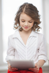 Sticker - girl with tablet pc