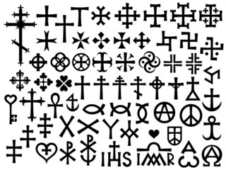 Heraldic Crosses and Christian Monograms (with Additions and more)