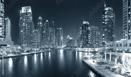 Naklejka samoprzylepna Dubaj, Zjednoczone Emiraty Arabskie - 23 października: widok regionu dubai - Dubaj mar
