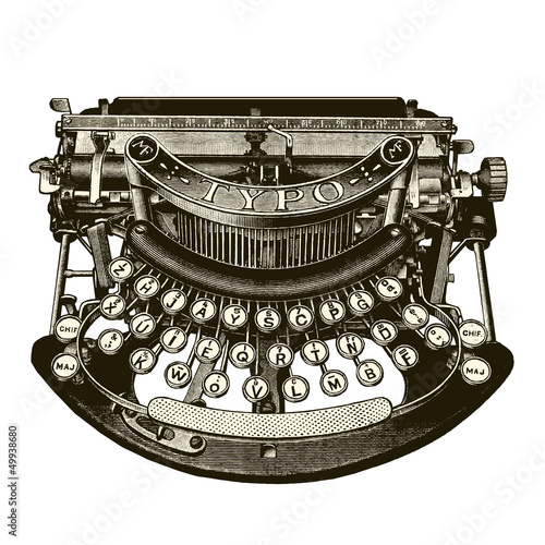 Plakat na zamówienie Machine à écrire
