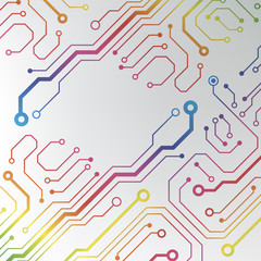 Poster - circuit board background. eps10 vector illustration