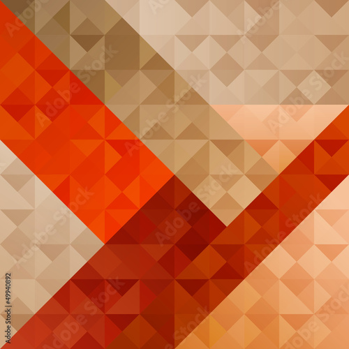 Naklejka samoprzylepna Geometryczny pomarańczowy abstrakcyjny wzór